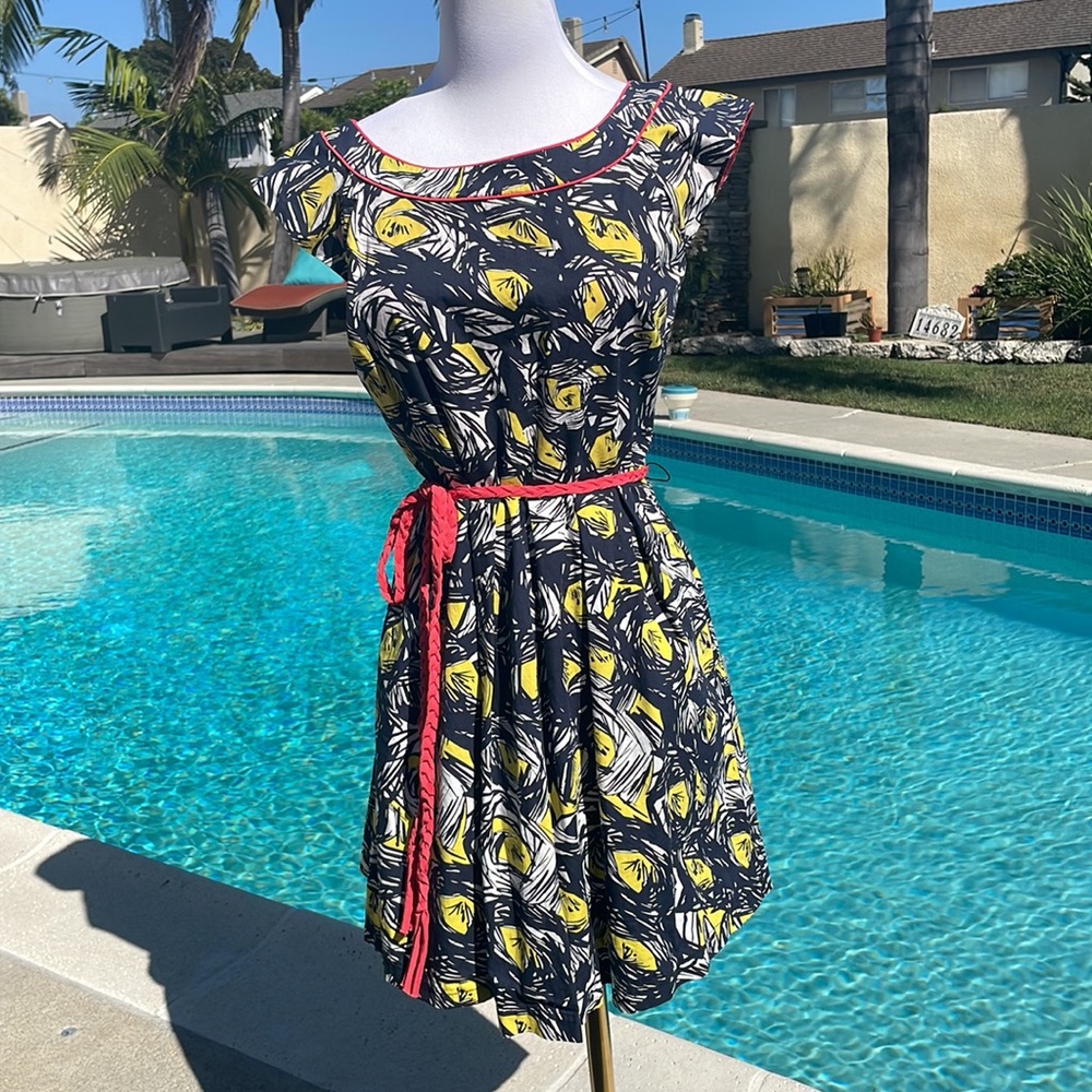 When life gives you lemons! Love Fire A line sleeveless dress w/ flare |…